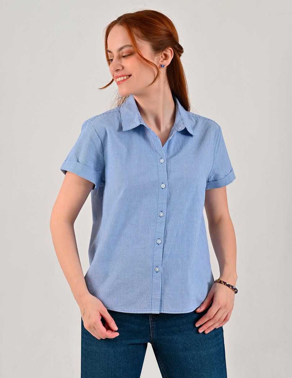 Blusa Supply manga corta para mujer