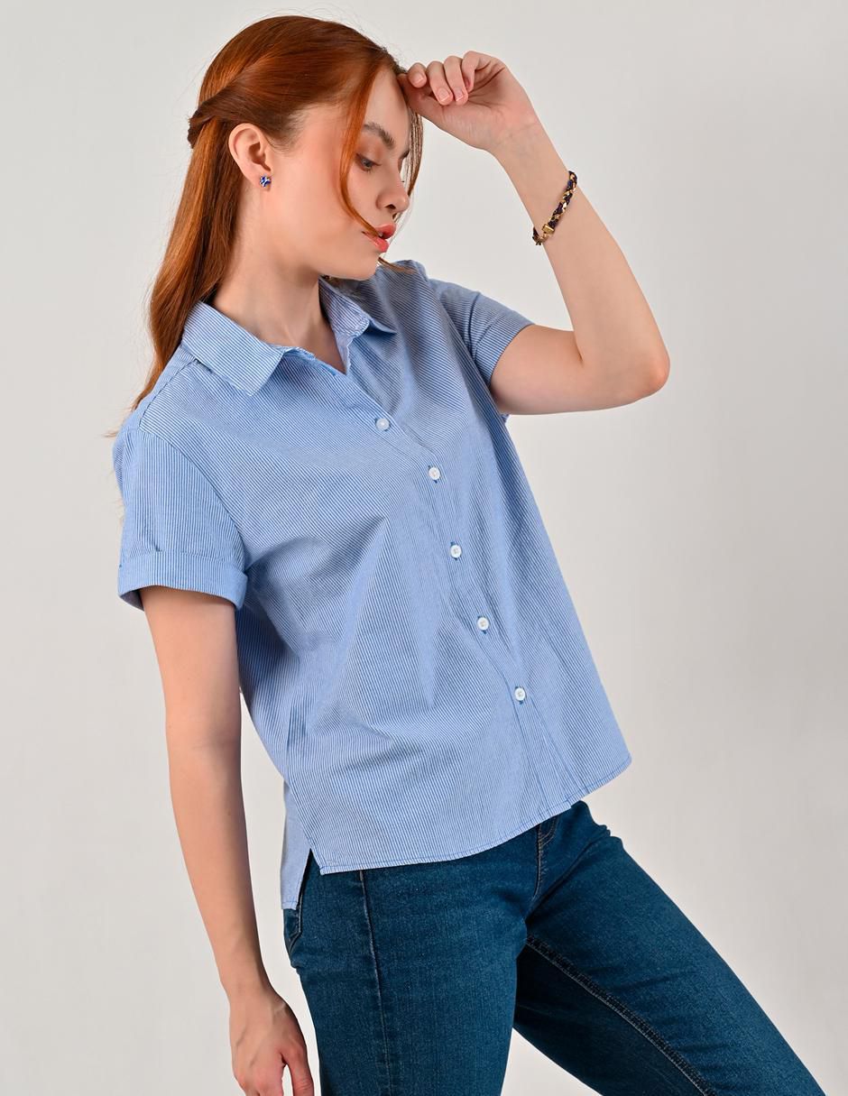Blusa Supply manga corta para mujer