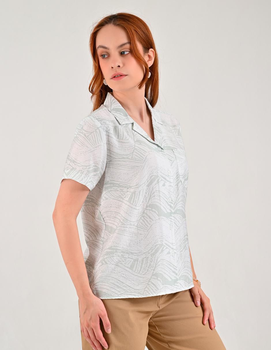 Blusa Supply manga corta para mujer