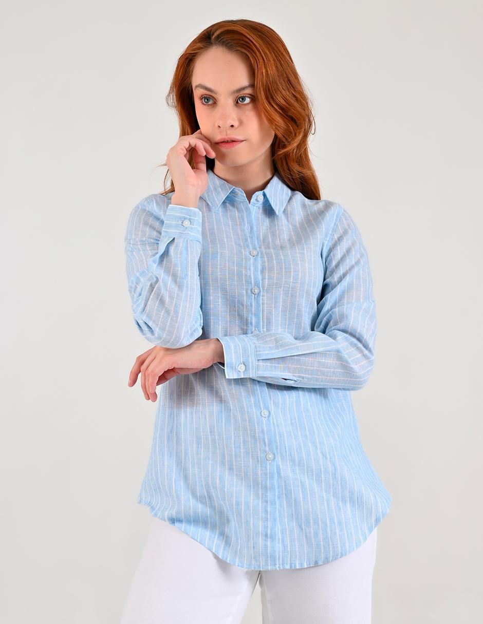 Blusa manga larga para mujer