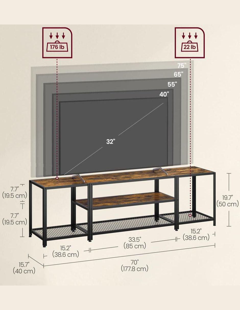 Mueble de TV armable de madera 3