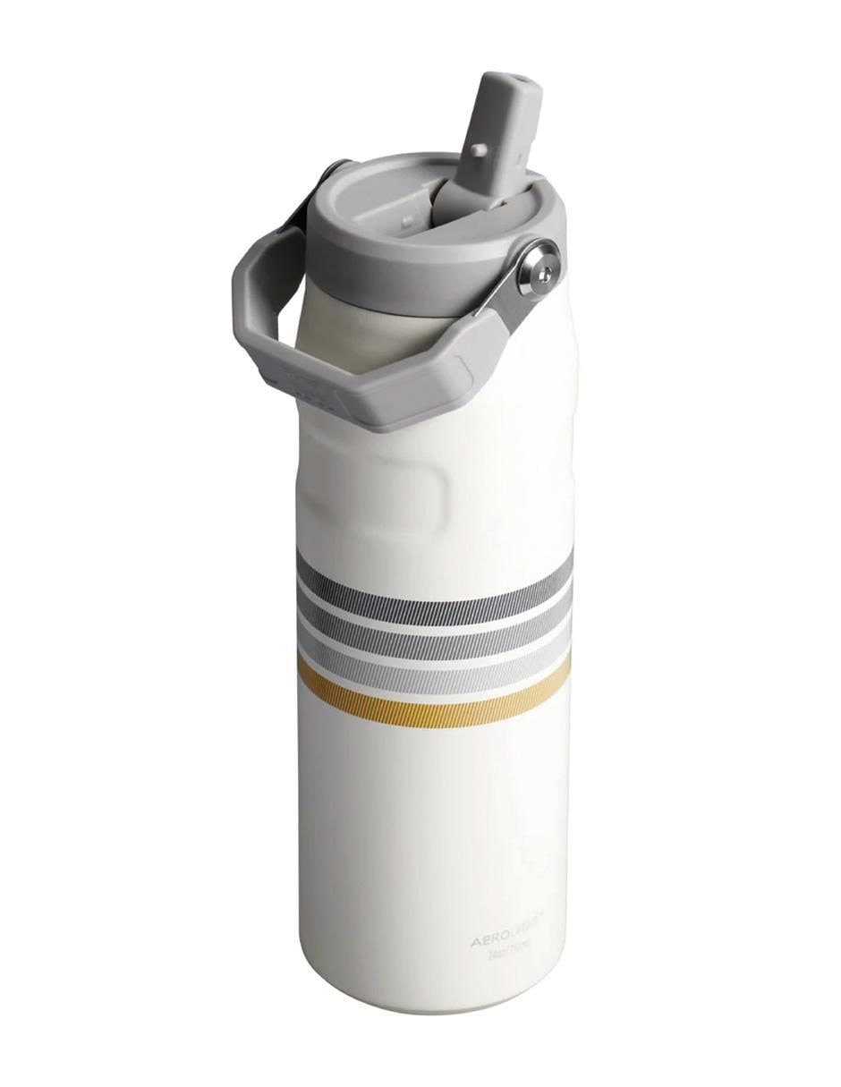 Termo stanley "de" acero inoxidable iceflow aerolight flip straw varsity "con tapa" rosca 709 ml
