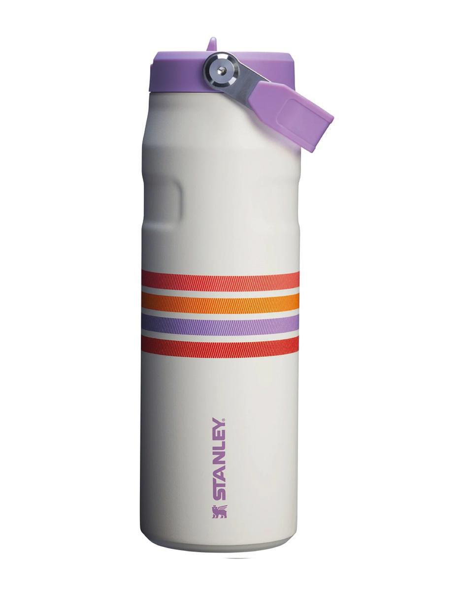Termo stanley "de" acero inoxidable iceflow aerolight flip straw varsity "con tapa" rosca 709 ml