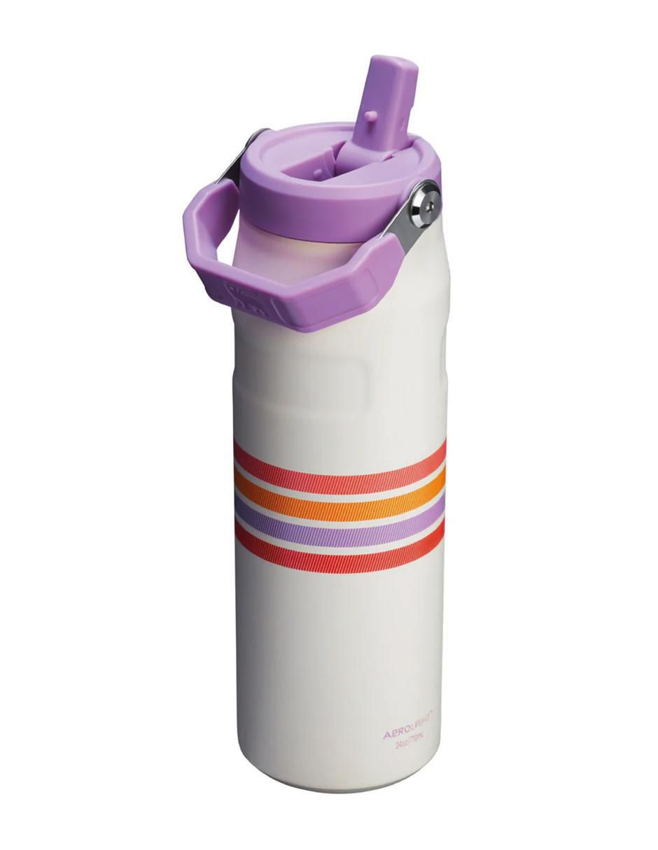 Termo stanley "de" acero inoxidable iceflow aerolight flip straw varsity "con tapa" rosca 709 ml