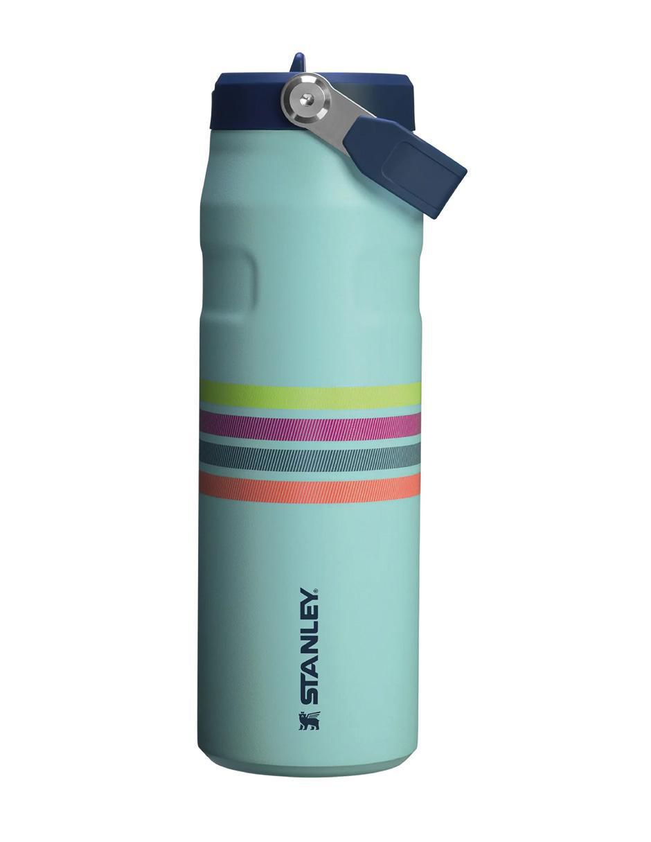 Termo stanley "de" acero inoxidable iceflow aerolight flip straw varsity "con tapa" rosca 709 ml