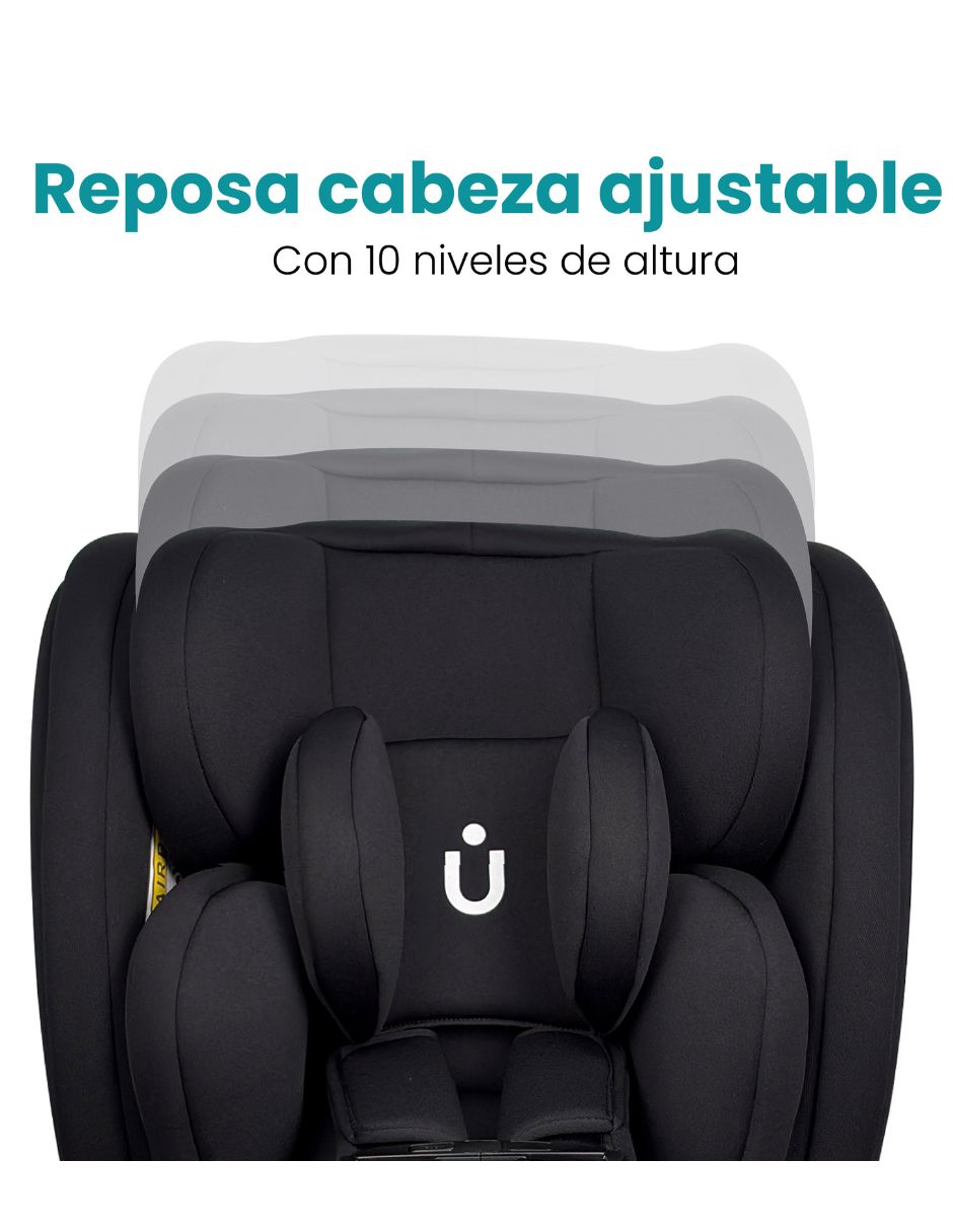 Autoasiento convertible Amulay compatible con - 360 grados