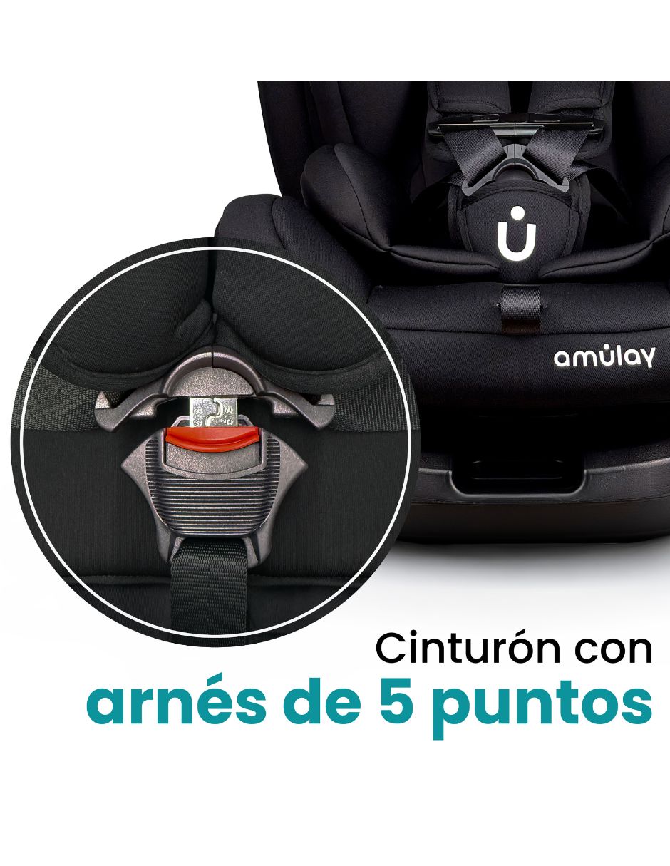 Autoasiento convertible Amulay compatible con - 360 grados