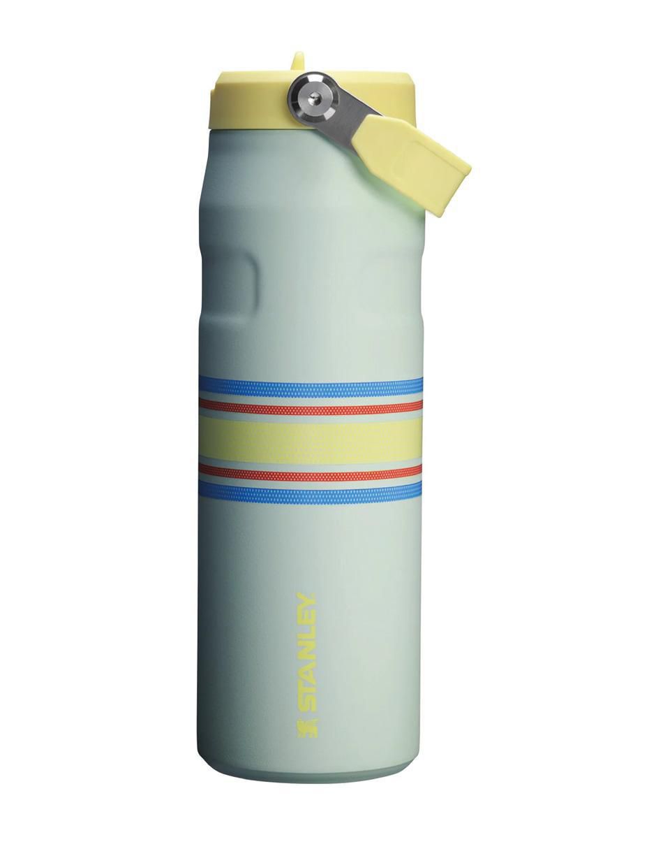 Termo stanley "de" acero inoxidable iceflow aerolight flip straw varsity "con tapa" rosca 709 ml