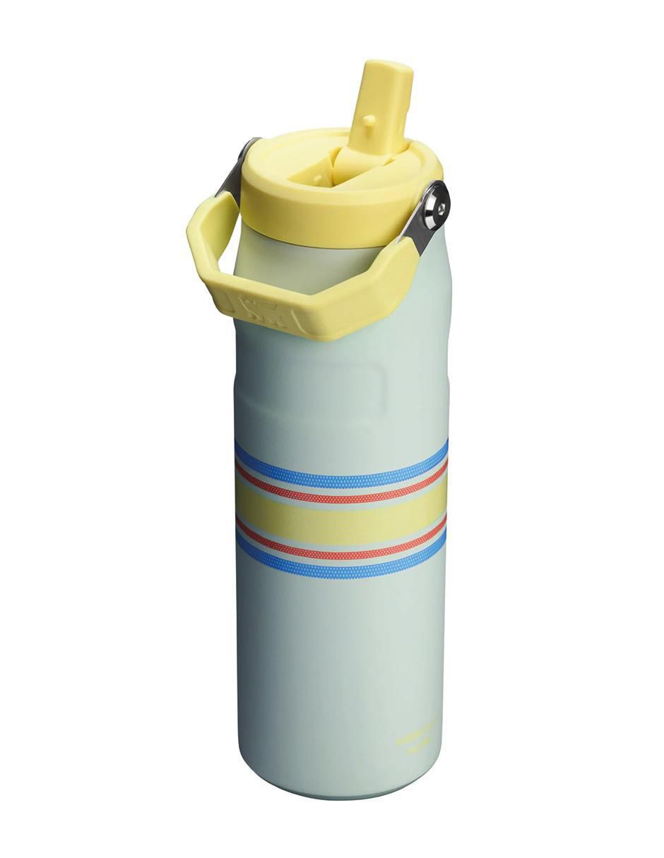 Termo stanley "de" acero inoxidable iceflow aerolight flip straw varsity "con tapa" rosca 709 ml