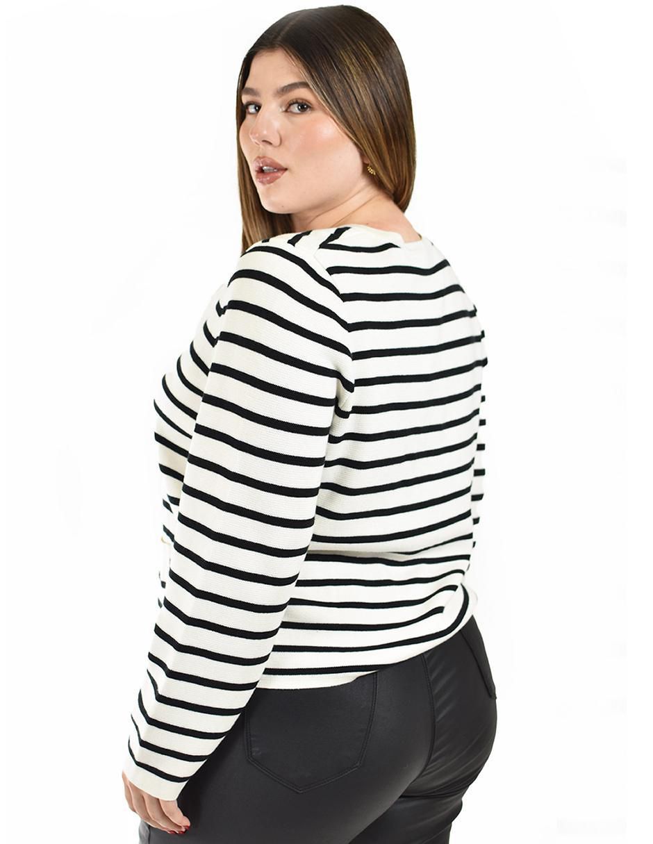 Suéter Roman Fashion cuello redondo para mujer