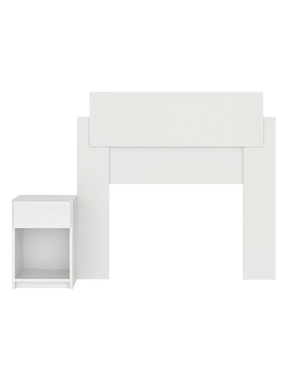 Cabecera Vera Individual Blanco Mobi Muebles