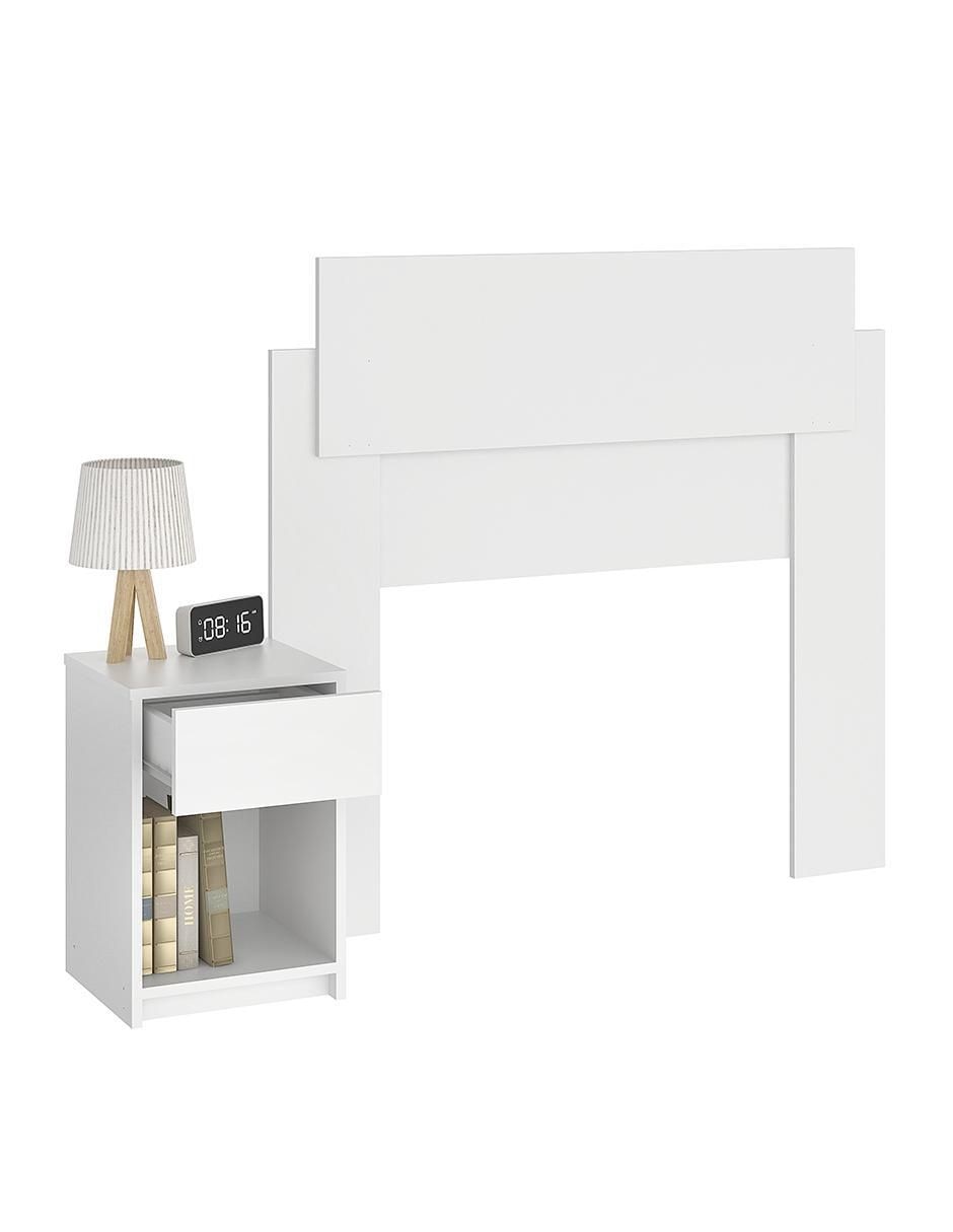 Cabecera Vera Individual Blanco Mobi Muebles