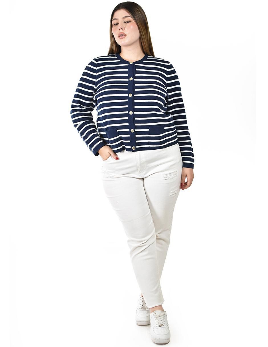Suéter cuello redondo para mujer 5