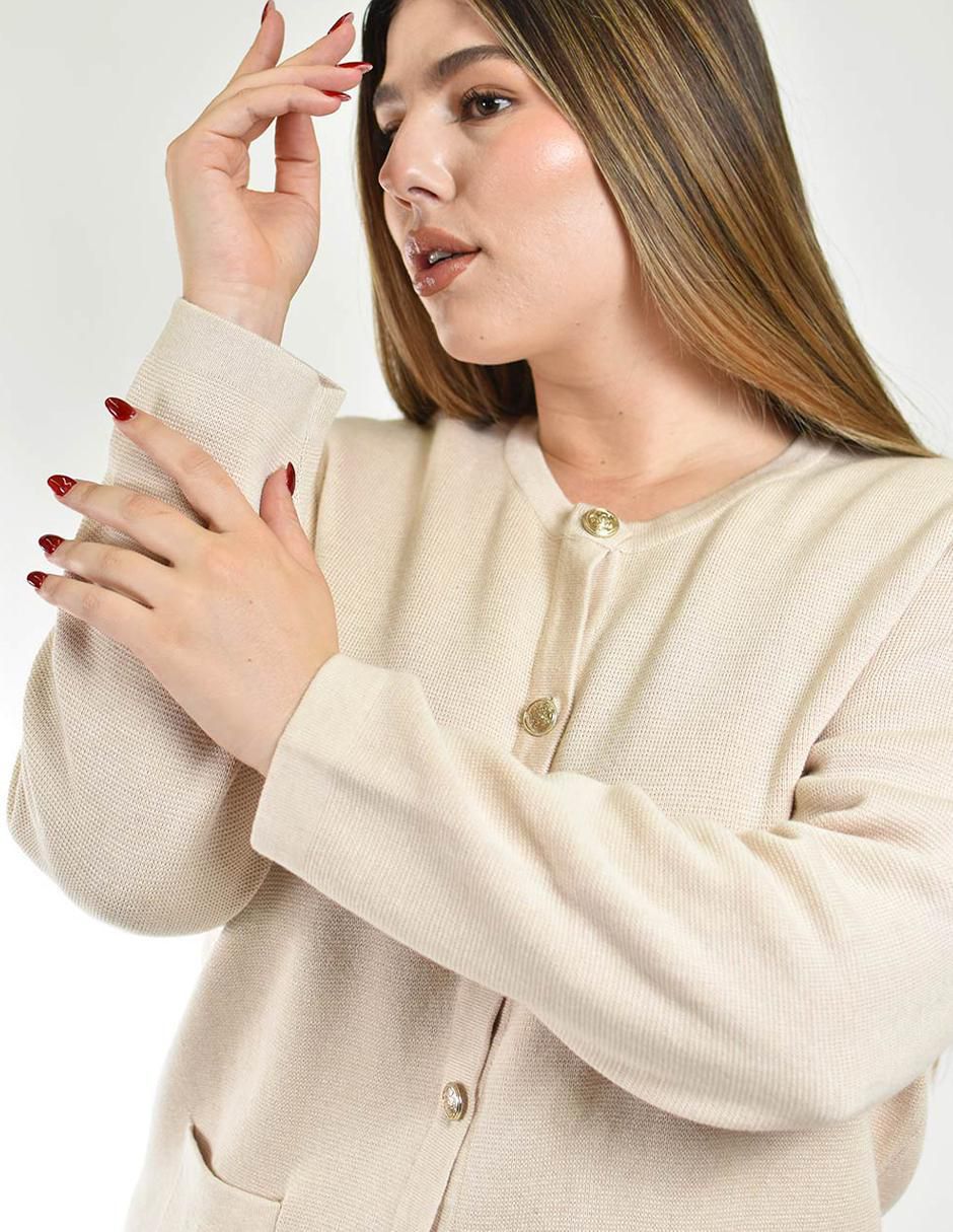 Suéter cuello redondo para mujer