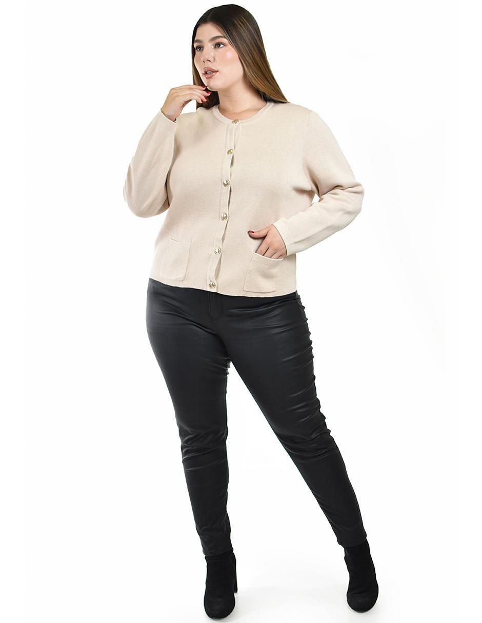 Suéter cuello redondo para mujer