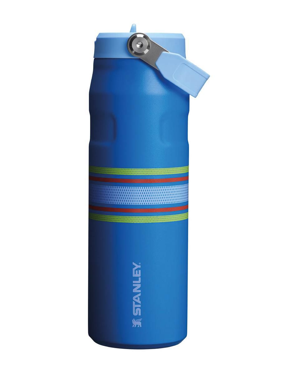 Termo stanley "de" acero inoxidable iceflow aerolight flip straw varsity "con tapa" rosca 709 ml