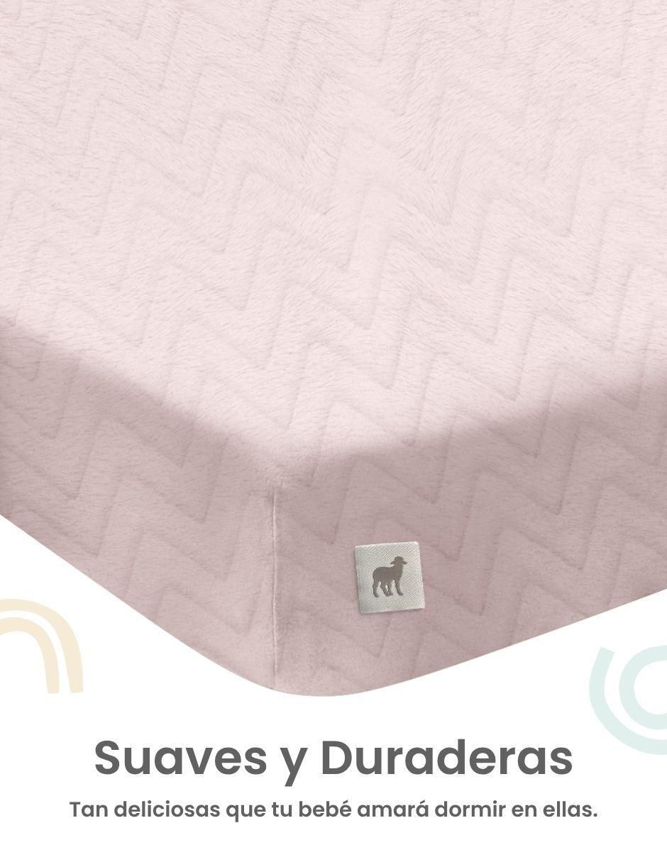 Sábana para cajón de poliéster Zig Zag rosa 3