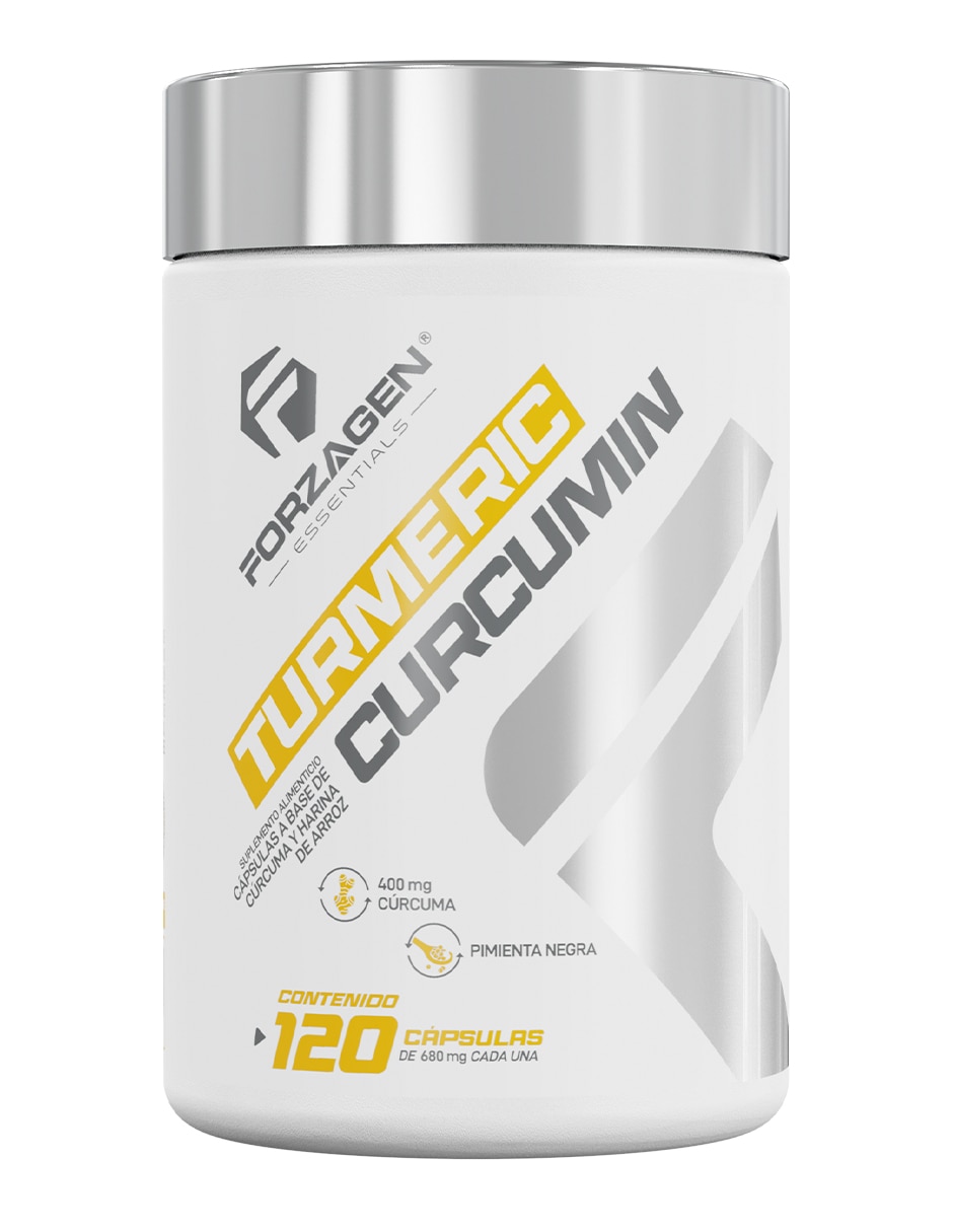 Turmeric Curcumin Forzagen con cúrcuma de 120 cápsulas 1