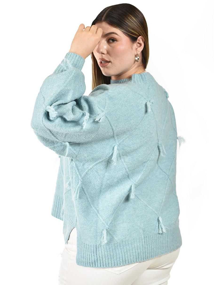 Suéter Roman Fashion cuello redondo para mujer