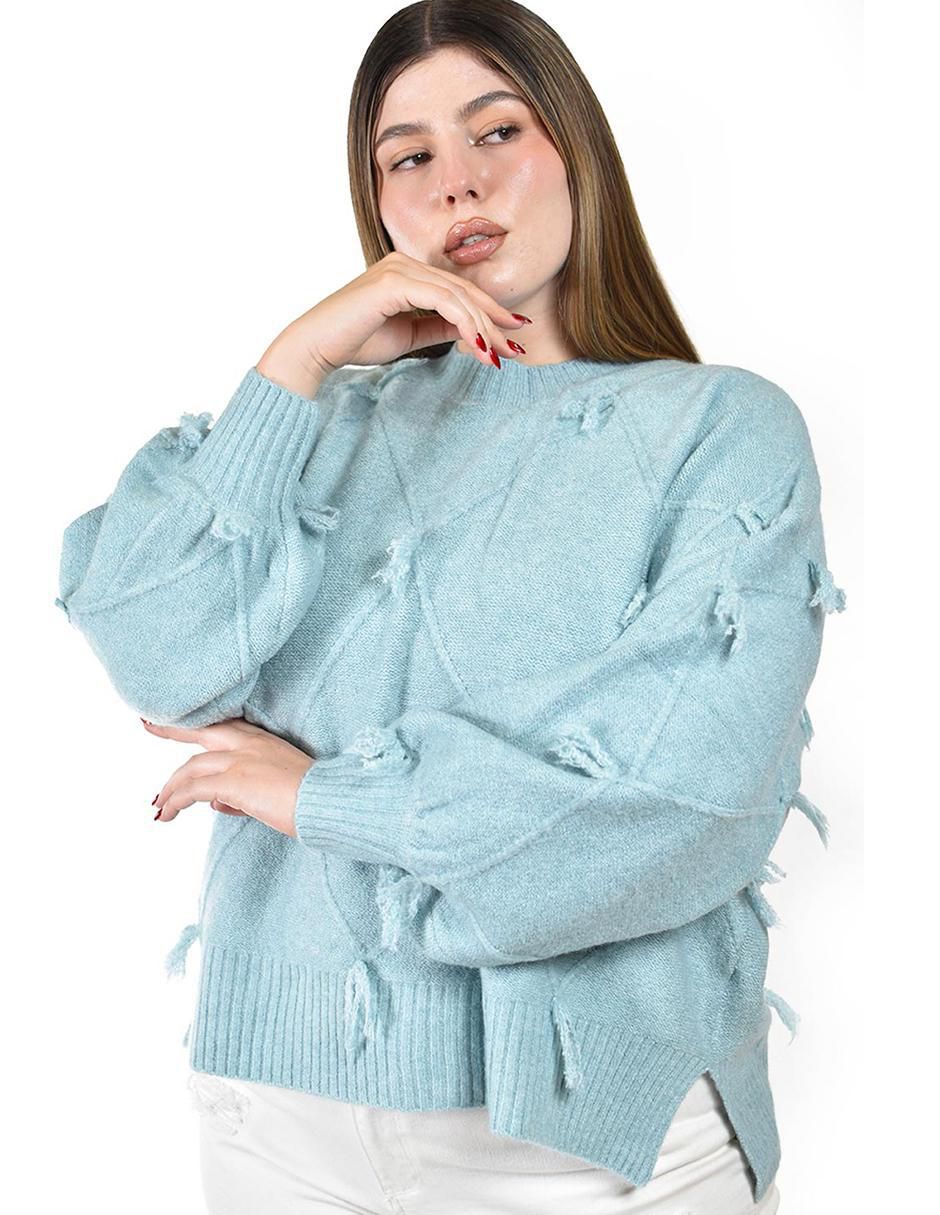 Suéter Roman Fashion cuello redondo para mujer