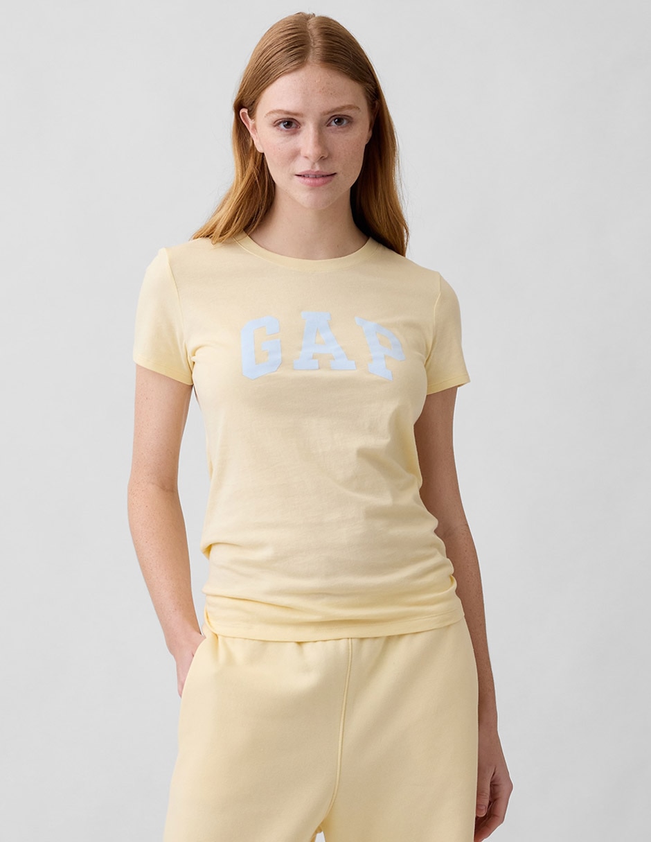 Playera manga corta cuello redondo mujer