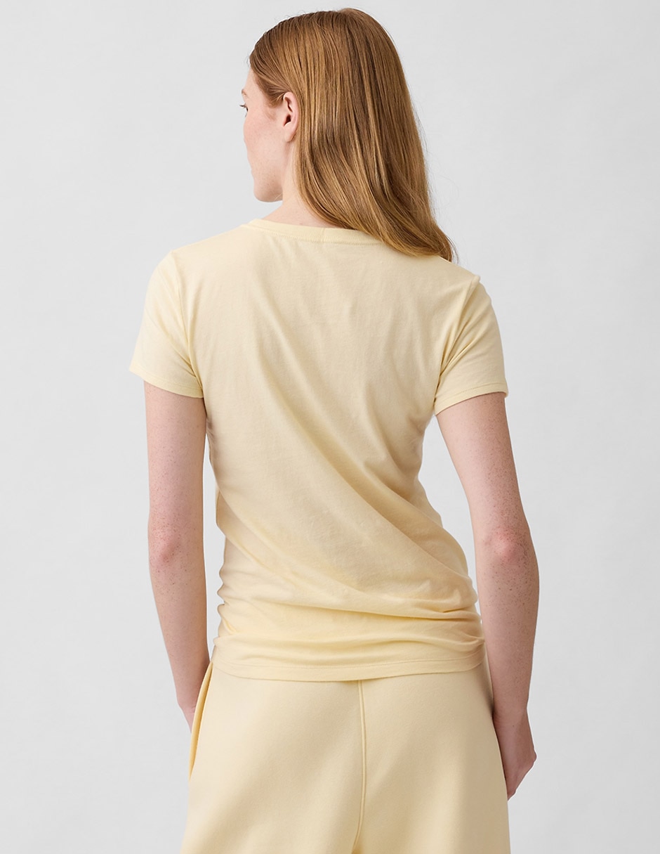 Playera manga corta cuello redondo mujer 5