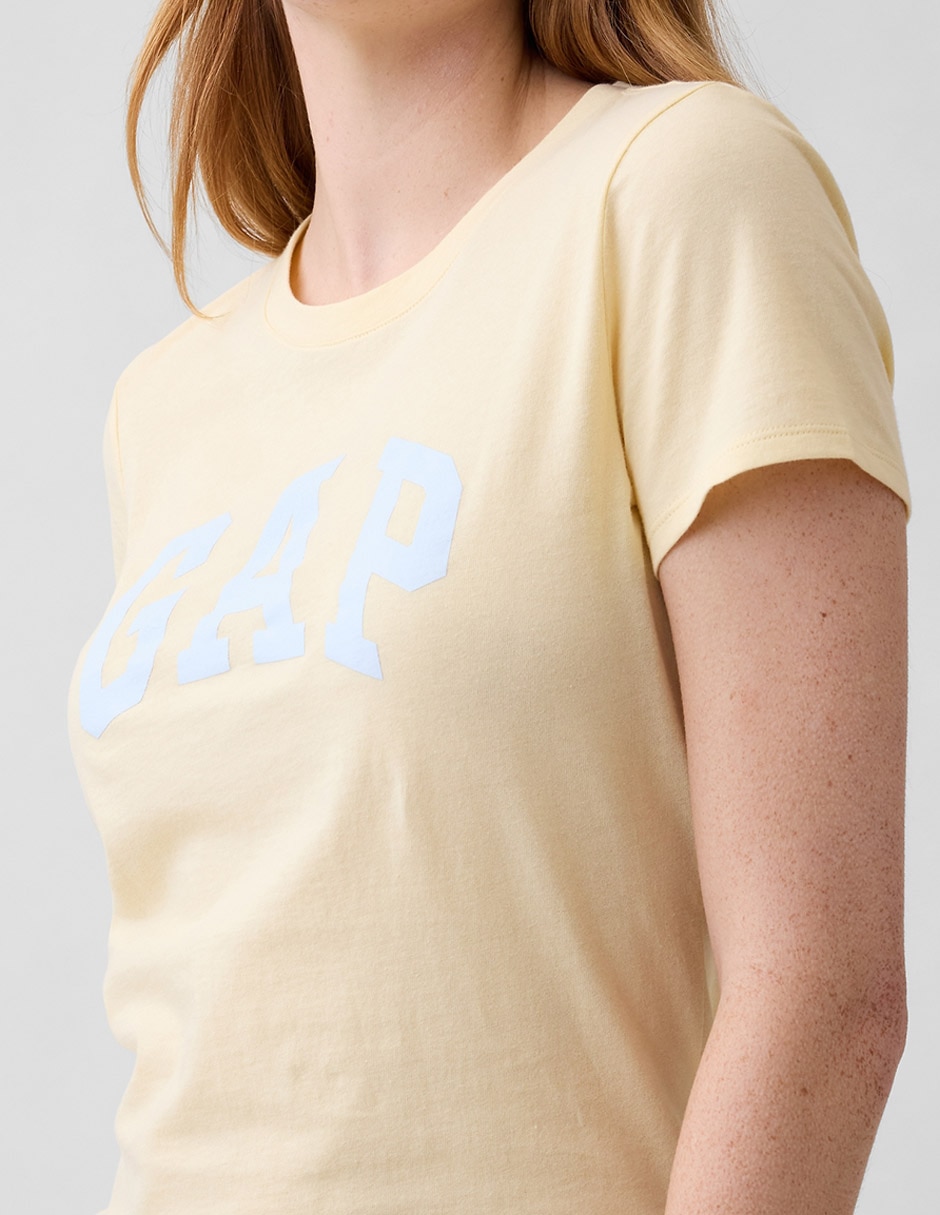 Playera manga corta cuello redondo mujer 3