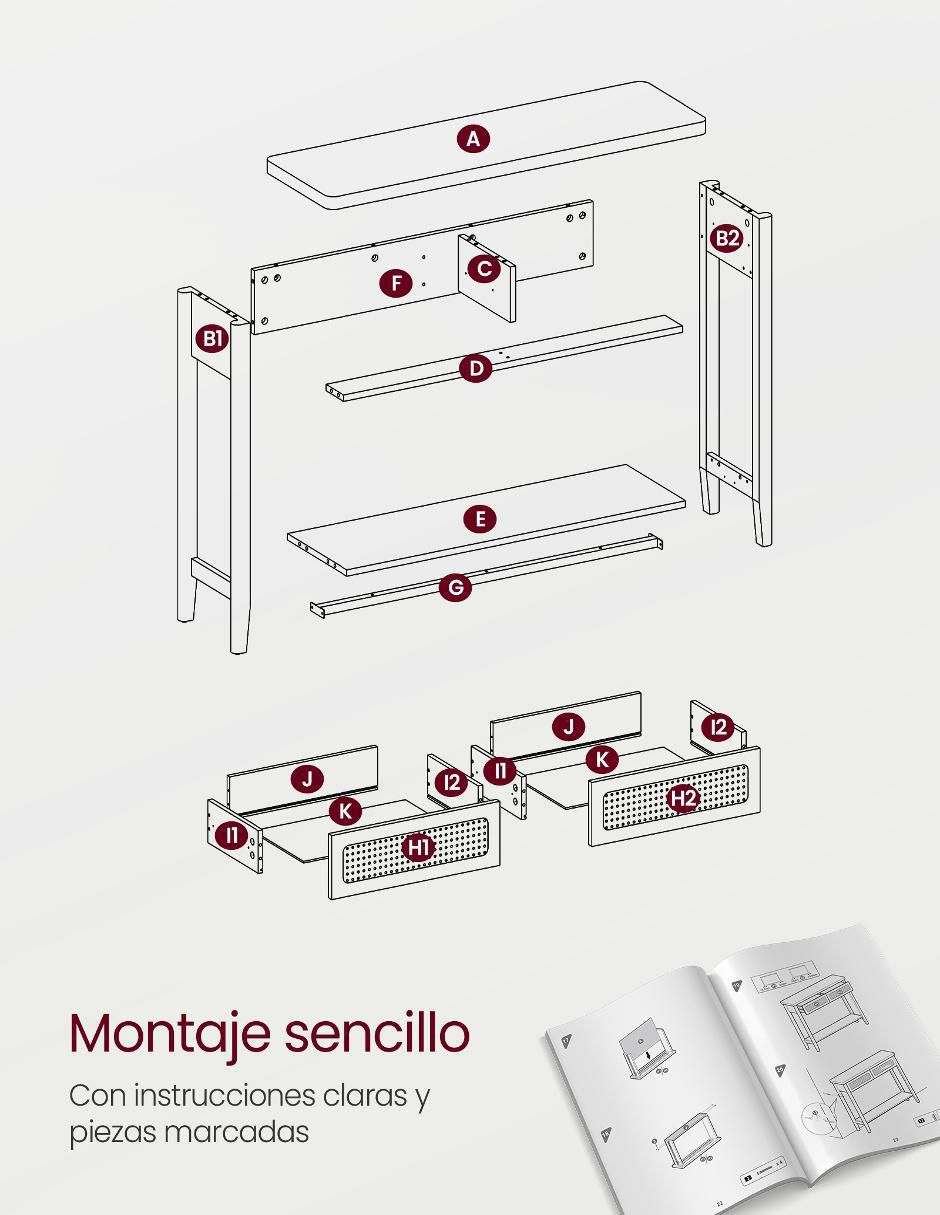 Mesa armable ellan 5