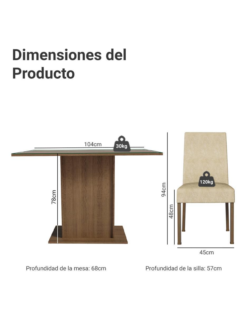 Comedor Zion Madesa para 4 personas