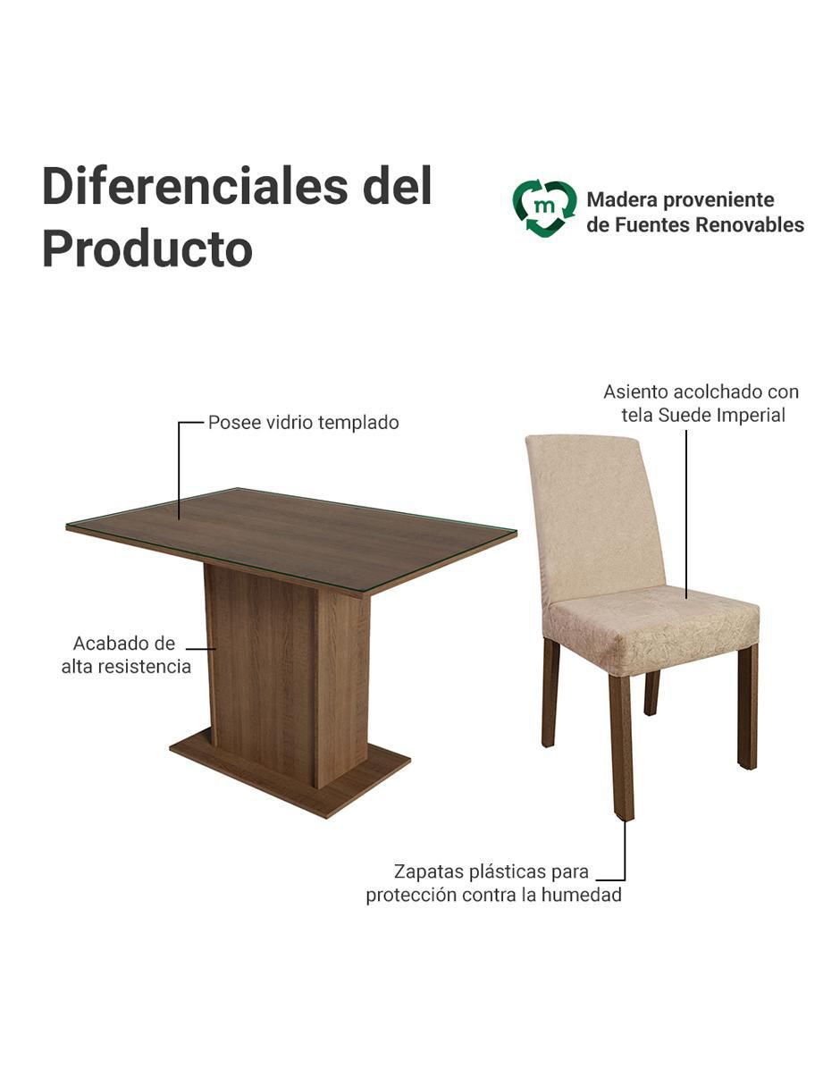 Comedor Zion Madesa para 4 personas