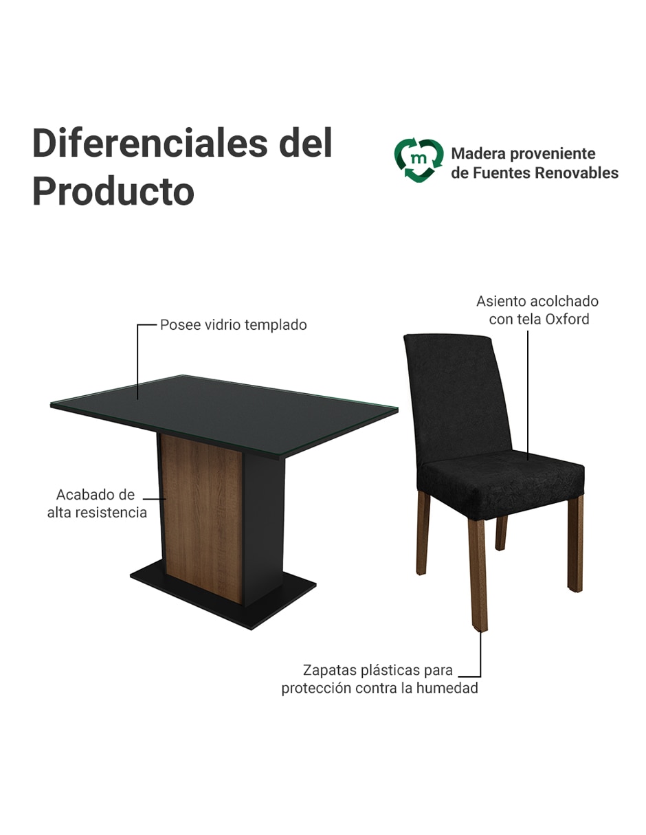 Comedor Zion para 4 personas