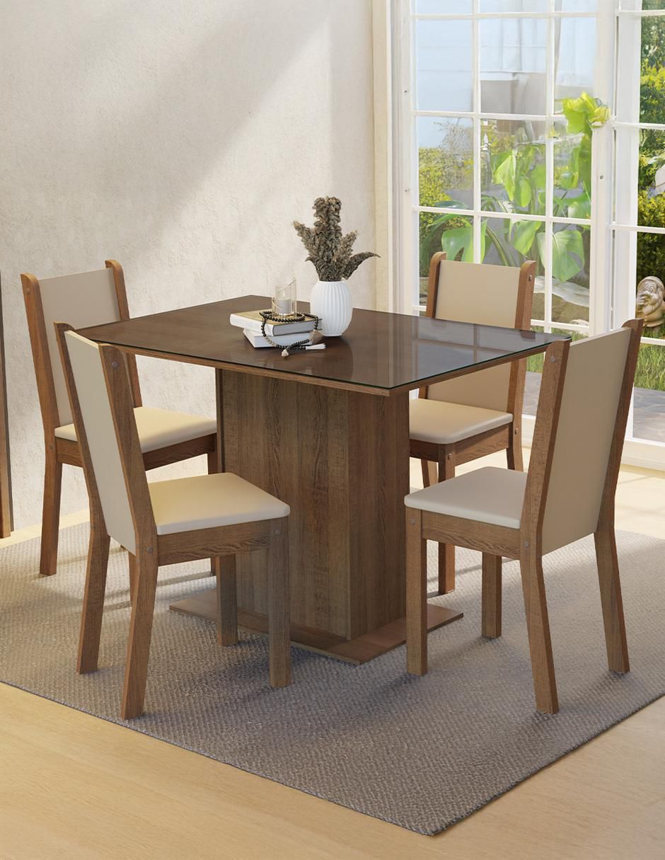 Set comedor martina Madesa para 4 personas