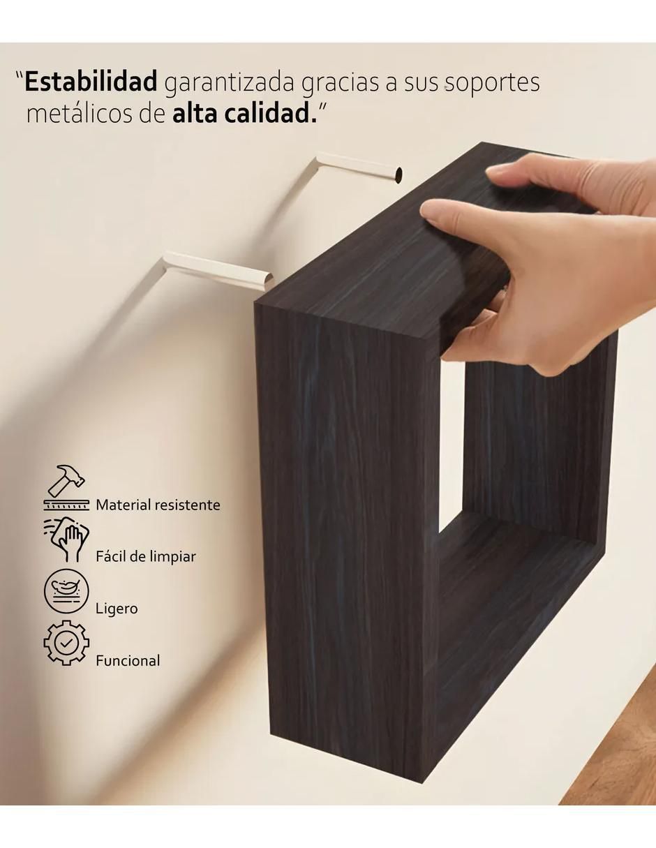 Set repisa armable Anisa Knot Studio flotante de MDF