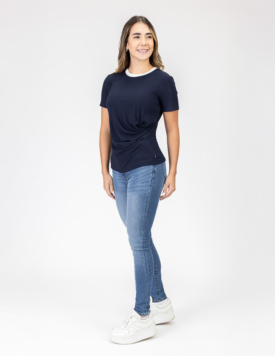 Blusa manga corta para mujer
