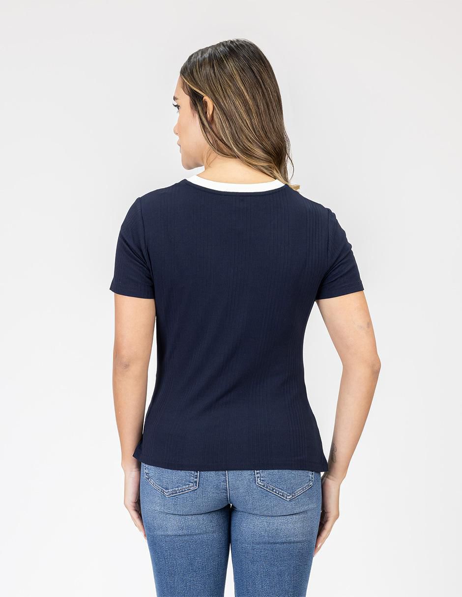 Blusa manga corta para mujer