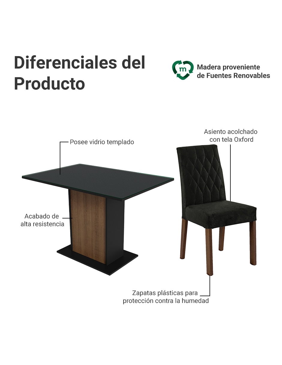 Comedor Reale para 4 personas