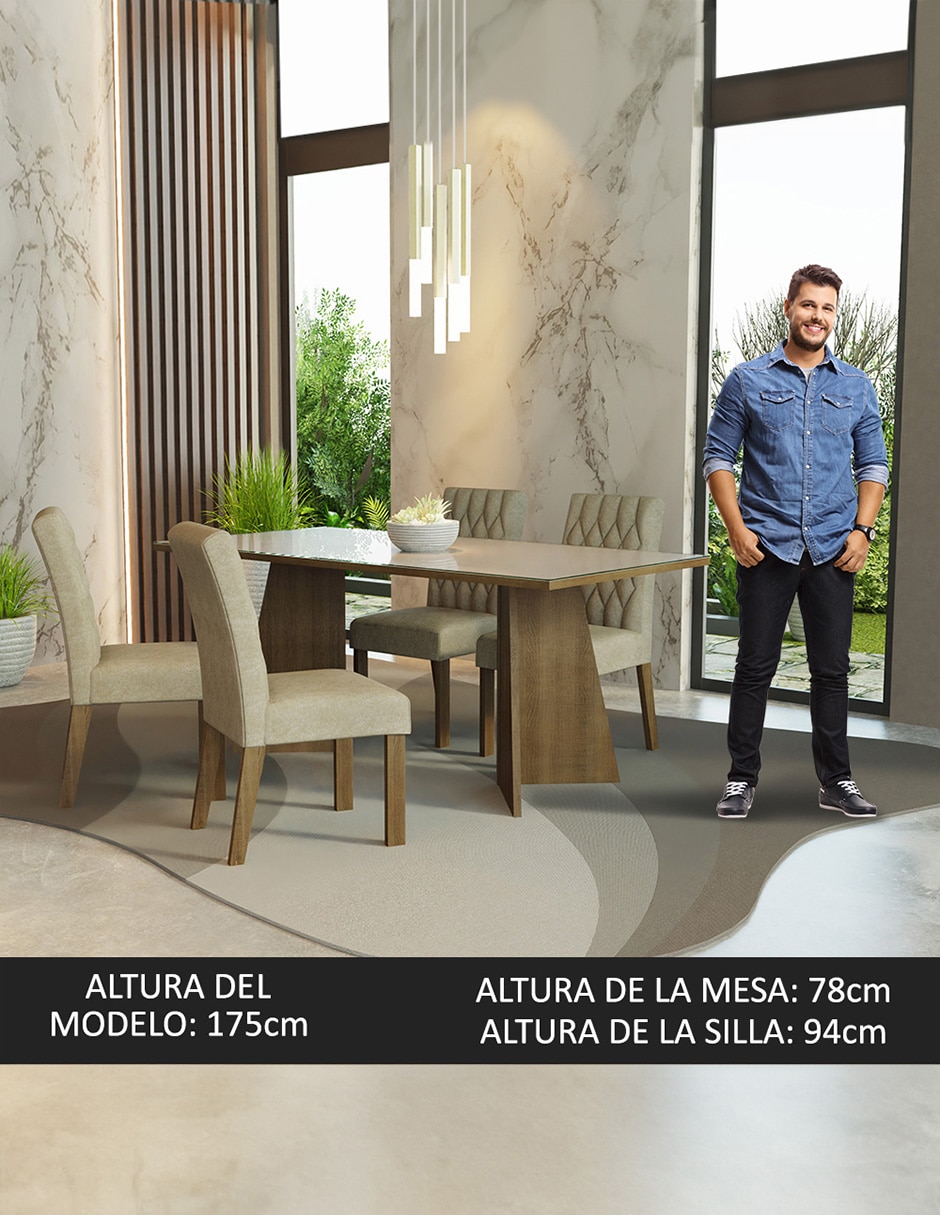 Comedor harper para 4 personas 4