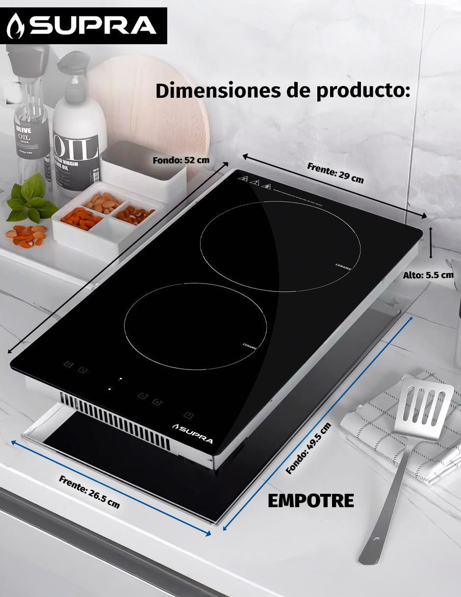 Parrilla eléctrica empotrable Supra
