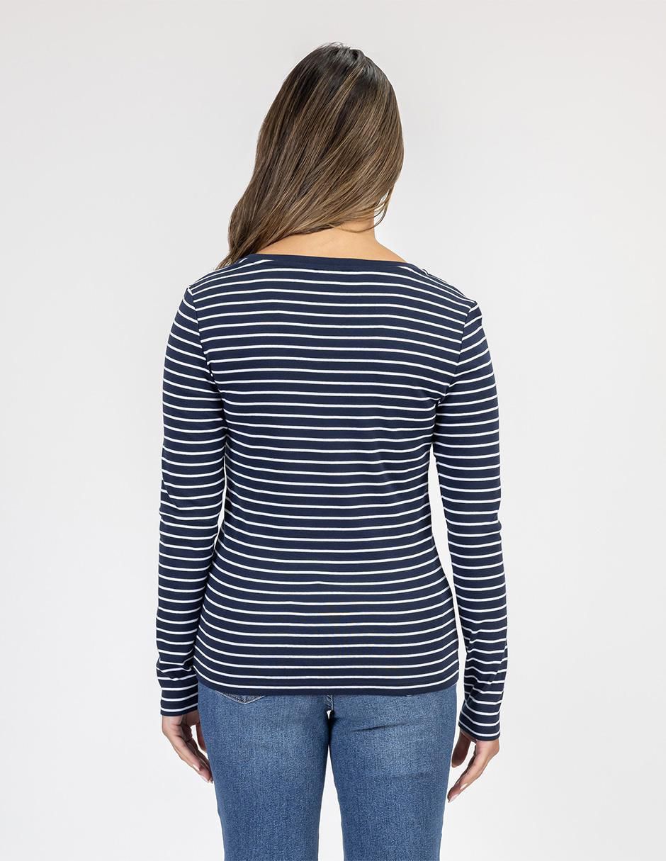 Playera manga larga cuello redondo mujer 3