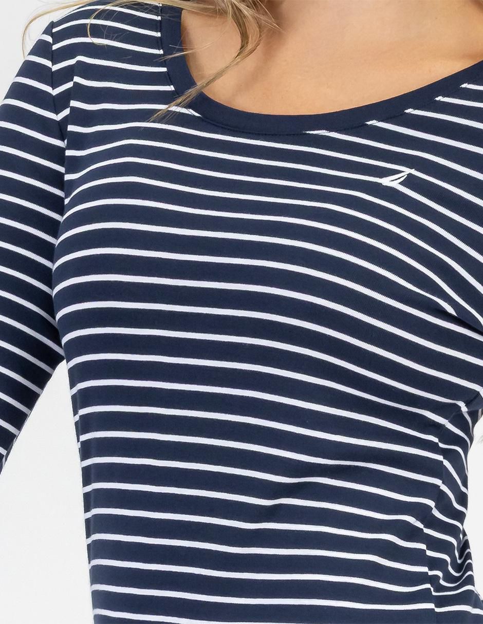 Playera manga larga cuello redondo mujer 2