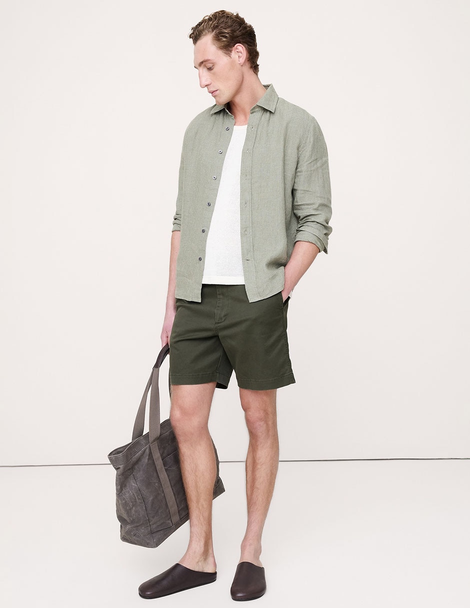 Bermuda de algodón para hombre
