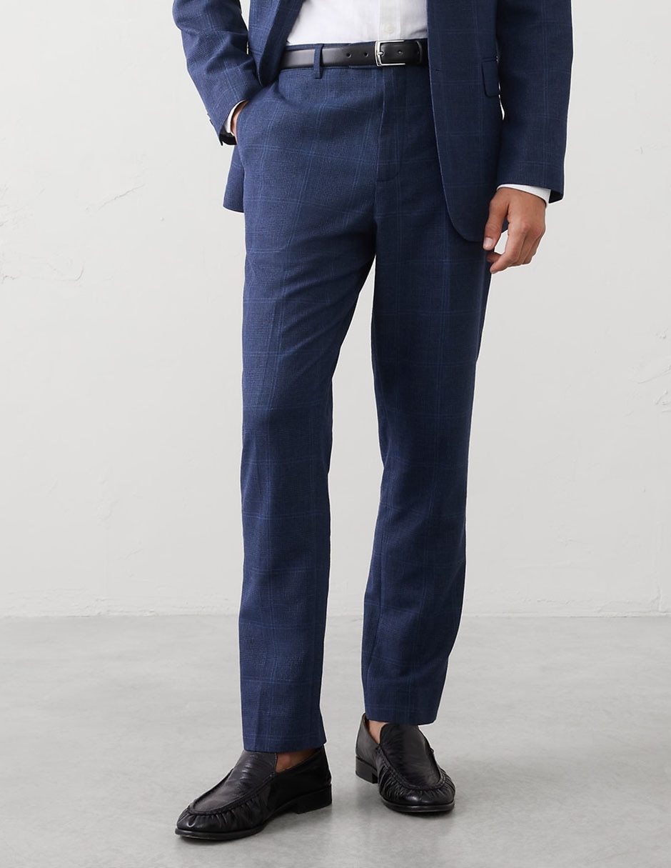Pantalón de vestir straight de lino para hombre Pantalón de vestir straight de lino para hombre