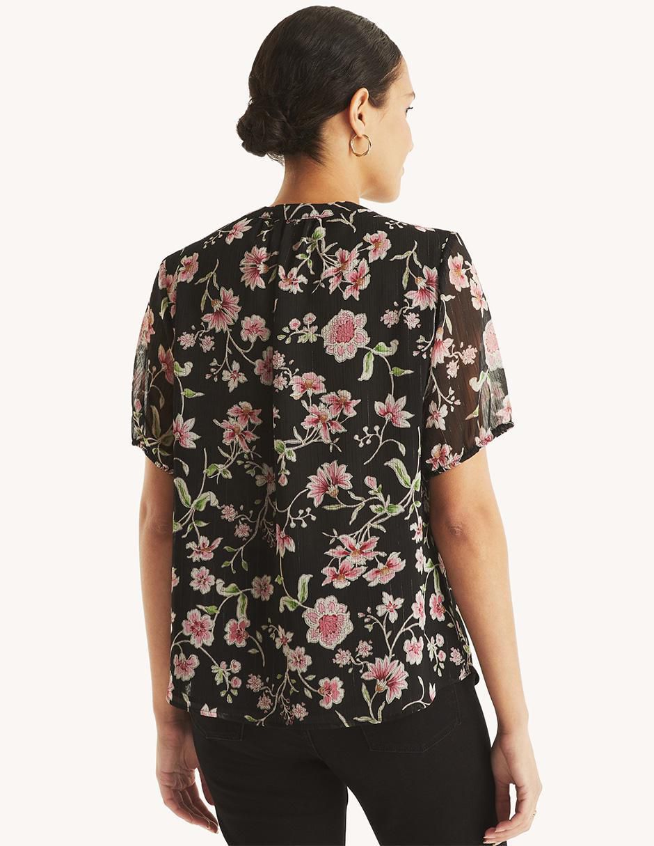 Blusa manga al codo para mujer