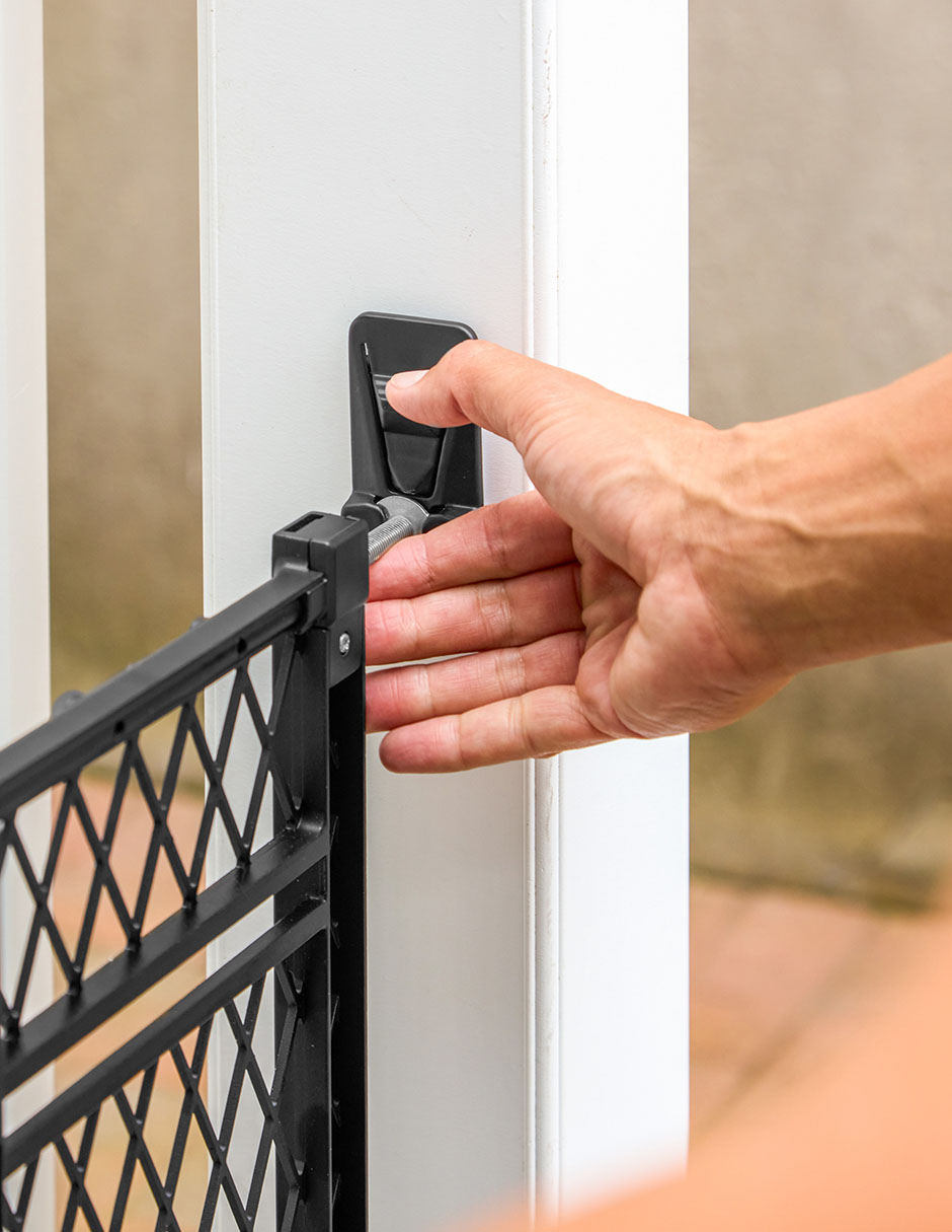 Puerta de seguridad de plástico para bebé 6