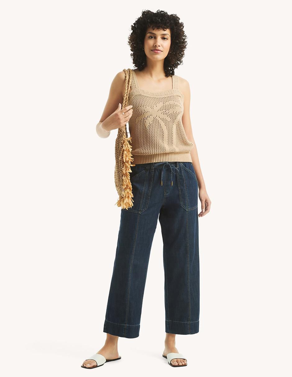 Pantalón capri regular para mujer