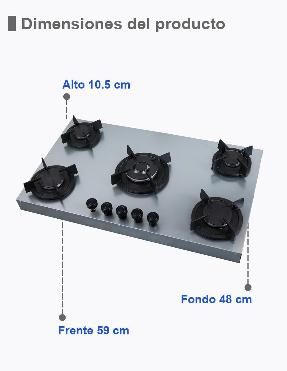 Parrilla a gas lp empotrable Supra Signature