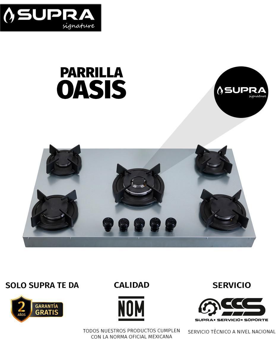 Parrilla a gas lp empotrable Supra Signature
