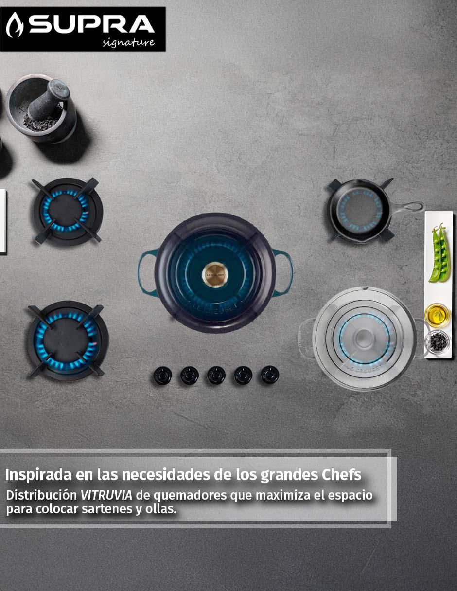 Parrilla a gas lp empotrable Supra Signature
