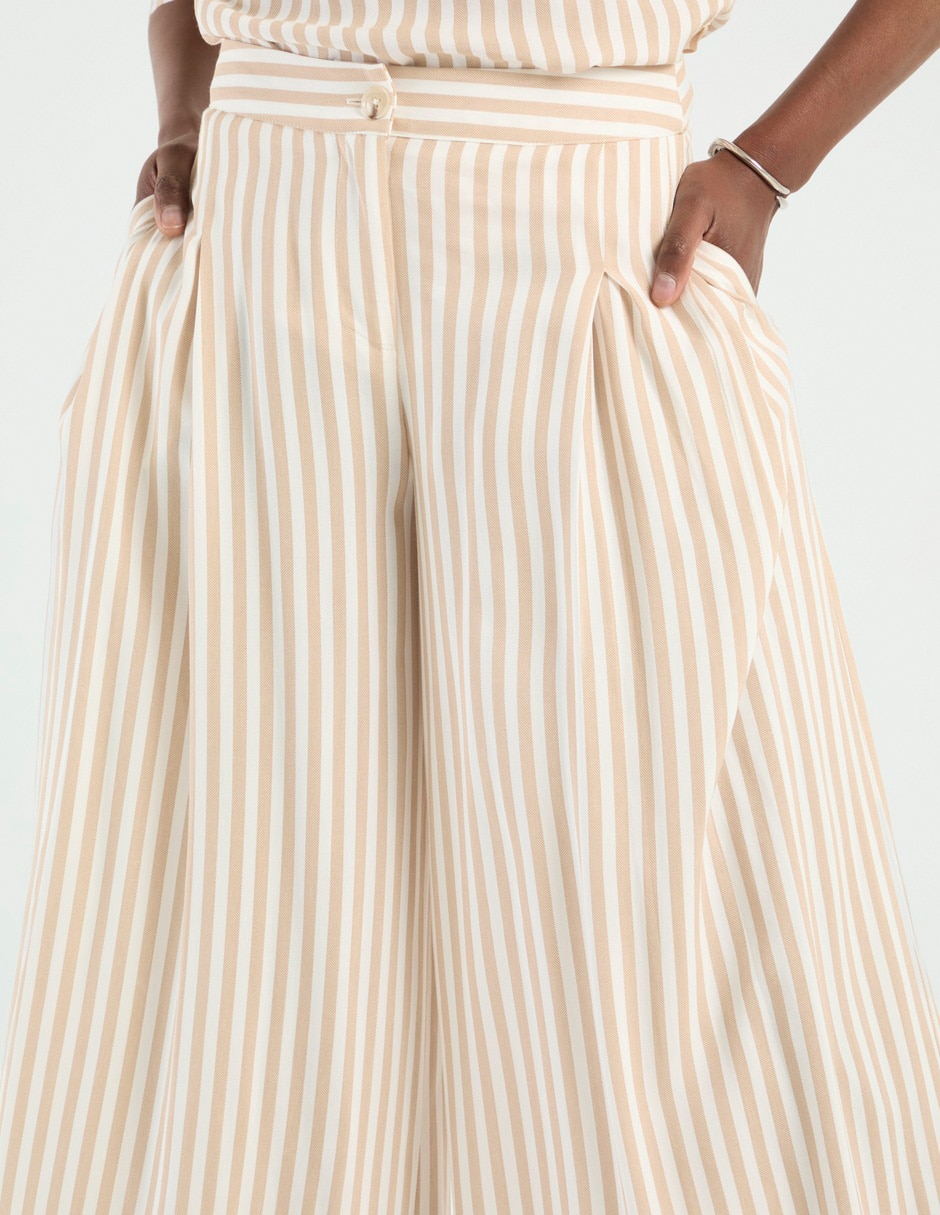 Pantalón coulotte Map amplio para mujer
