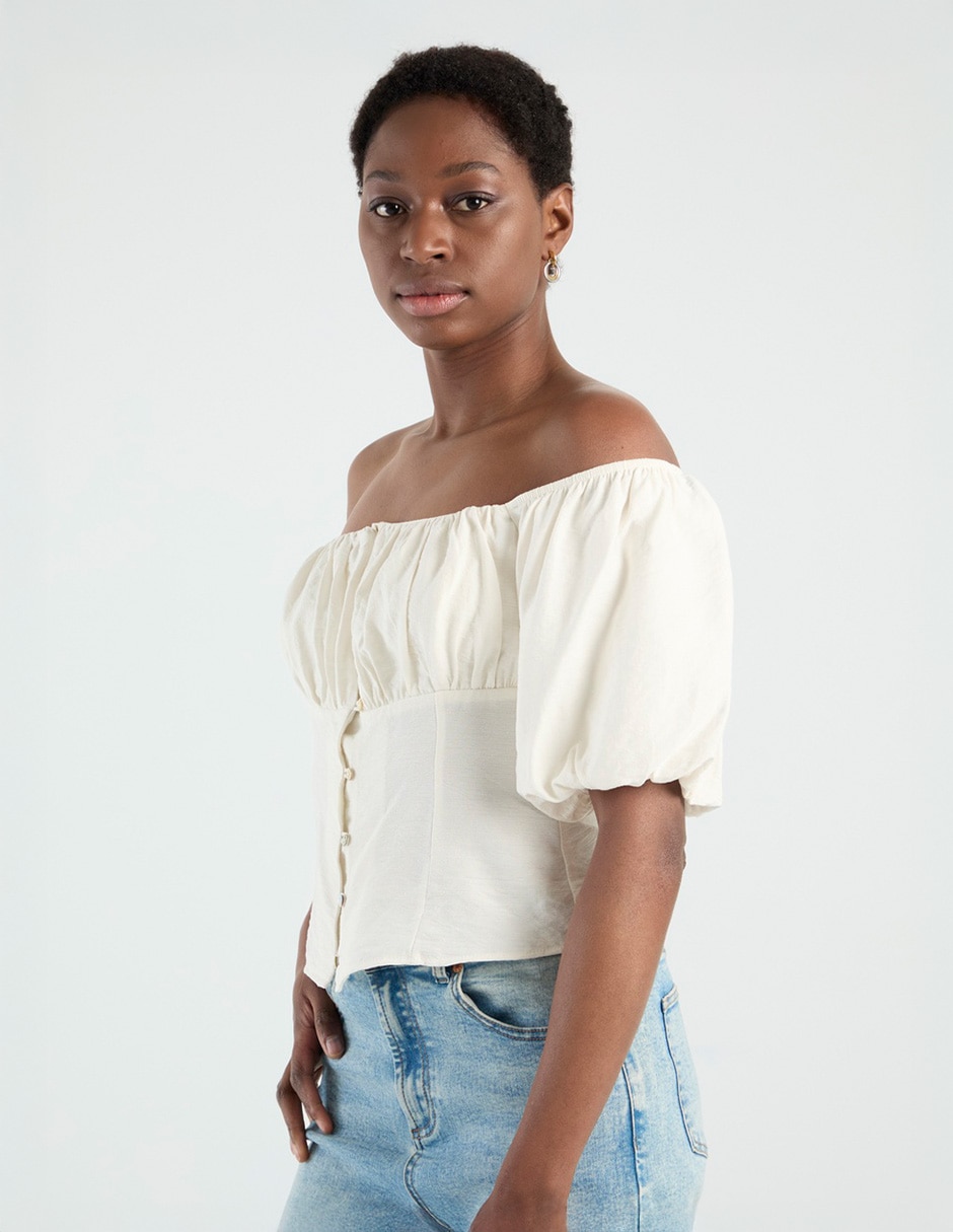 Blusa manga corta para mujer 1